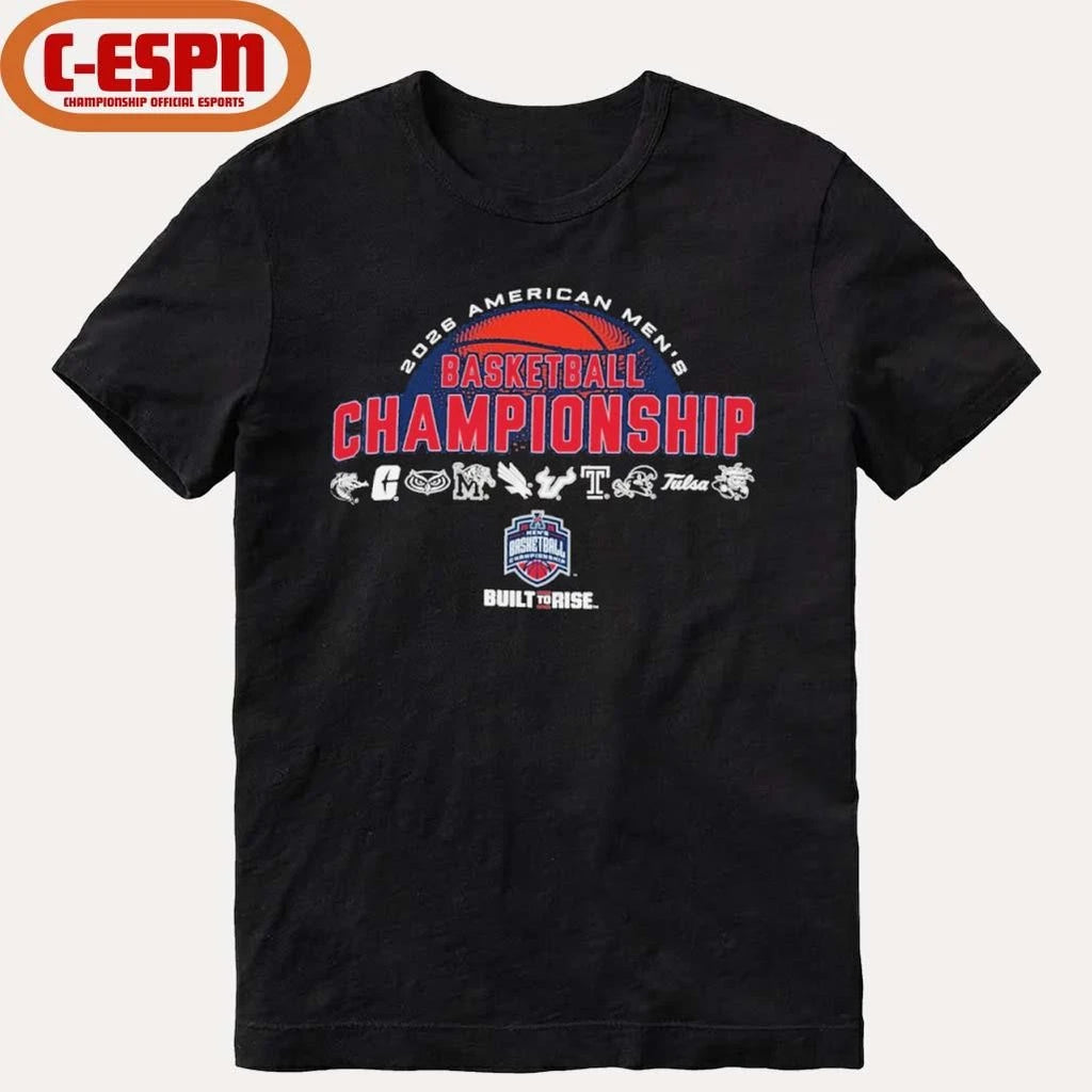 Official 2026 American Athletic Men’s Basketball Championship Team Logo Shirt
