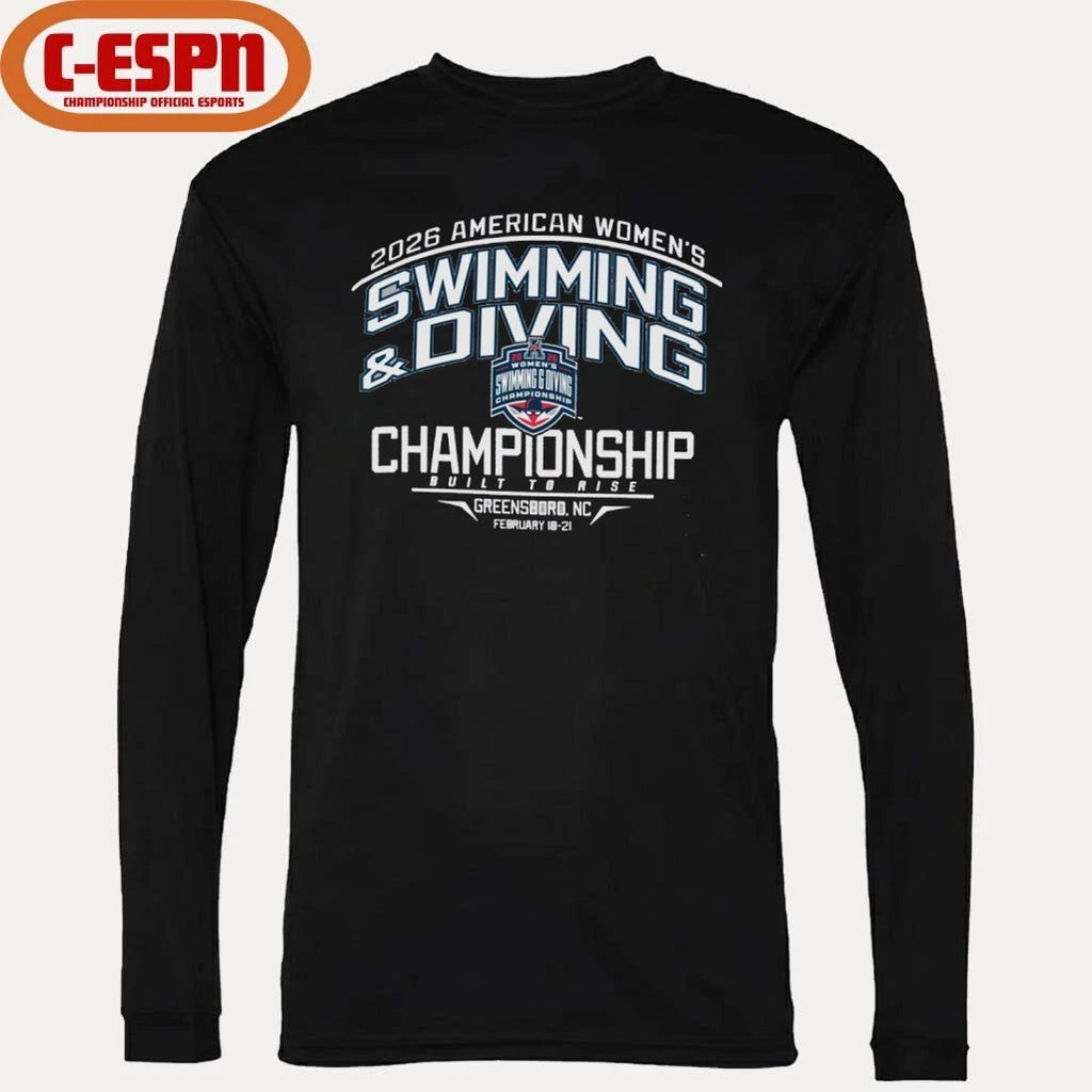 Official 2026 American Athletic Swimming &amp; Diving Championships Shirt