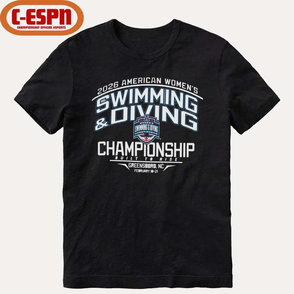 Official 2026 American Athletic Swimming &amp; Diving Championships Shirt