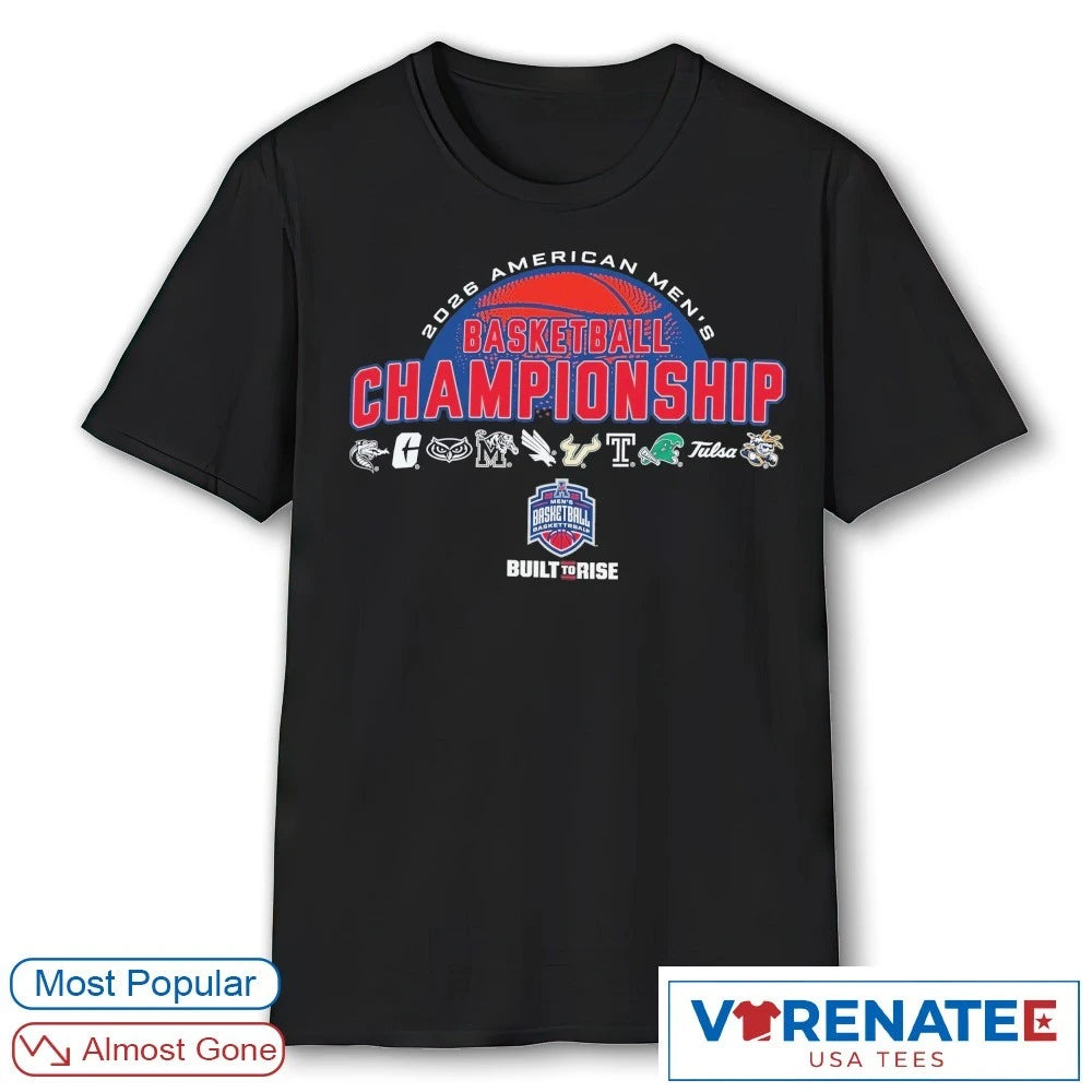 Official 2026 American Men’s Basketball Championship Built To Rise T-Shirt