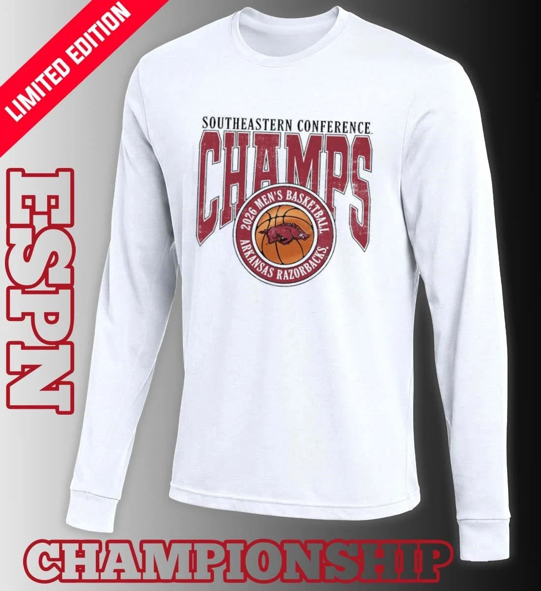 Official 2026 Arkansas SEC Champs T-Shirt
