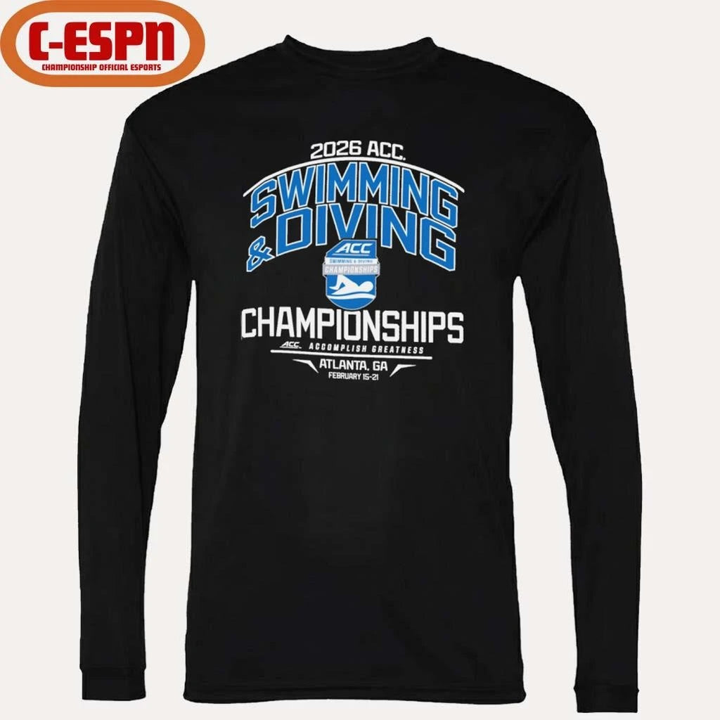 Official 2026 Atlantic Coast Conference Men’s &amp; Women’s Swimming &amp; Diving Championships Shirt