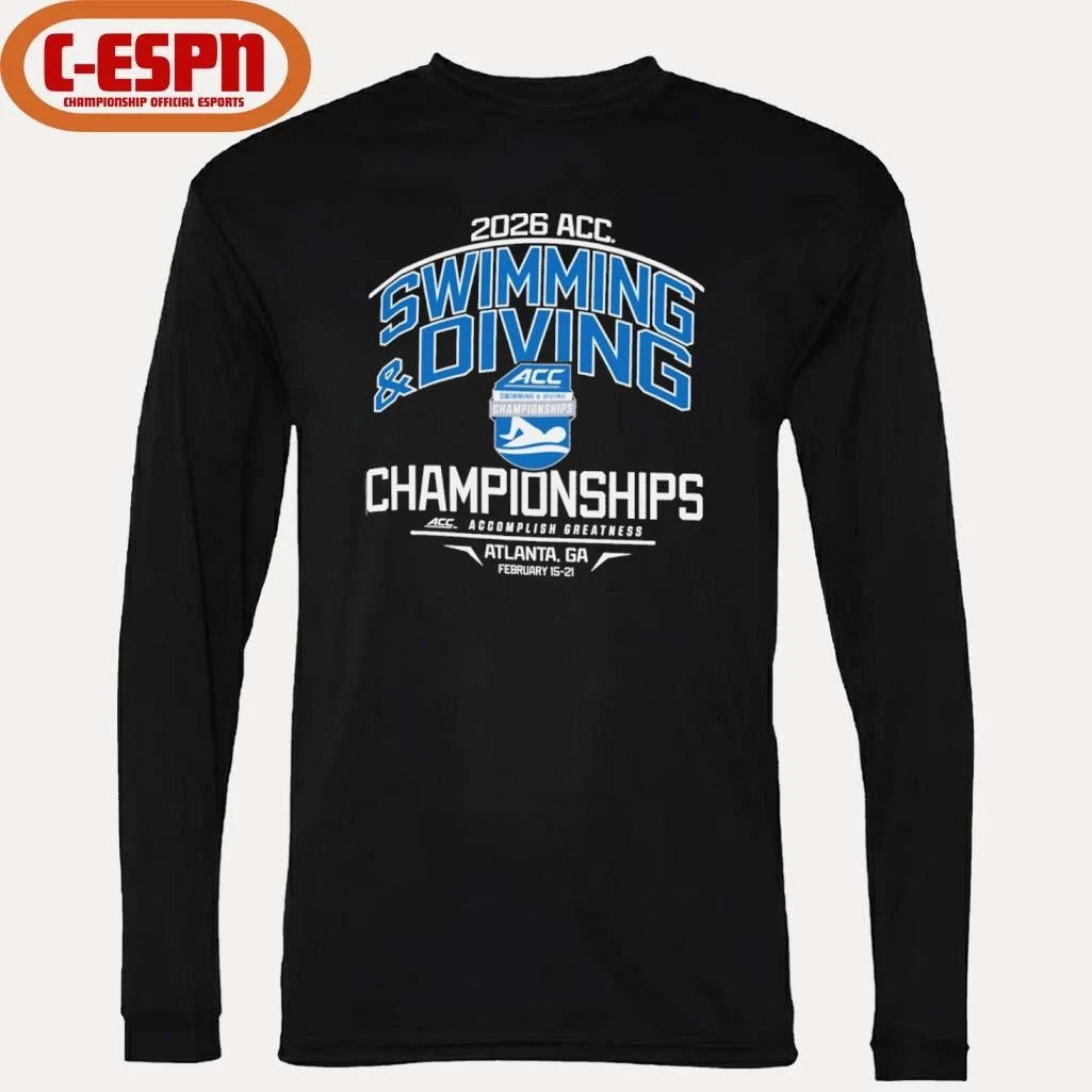 Official 2026 Atlantic Coast Conference Men’s &amp; Women’s Swimming &amp; Diving Championships Shirt