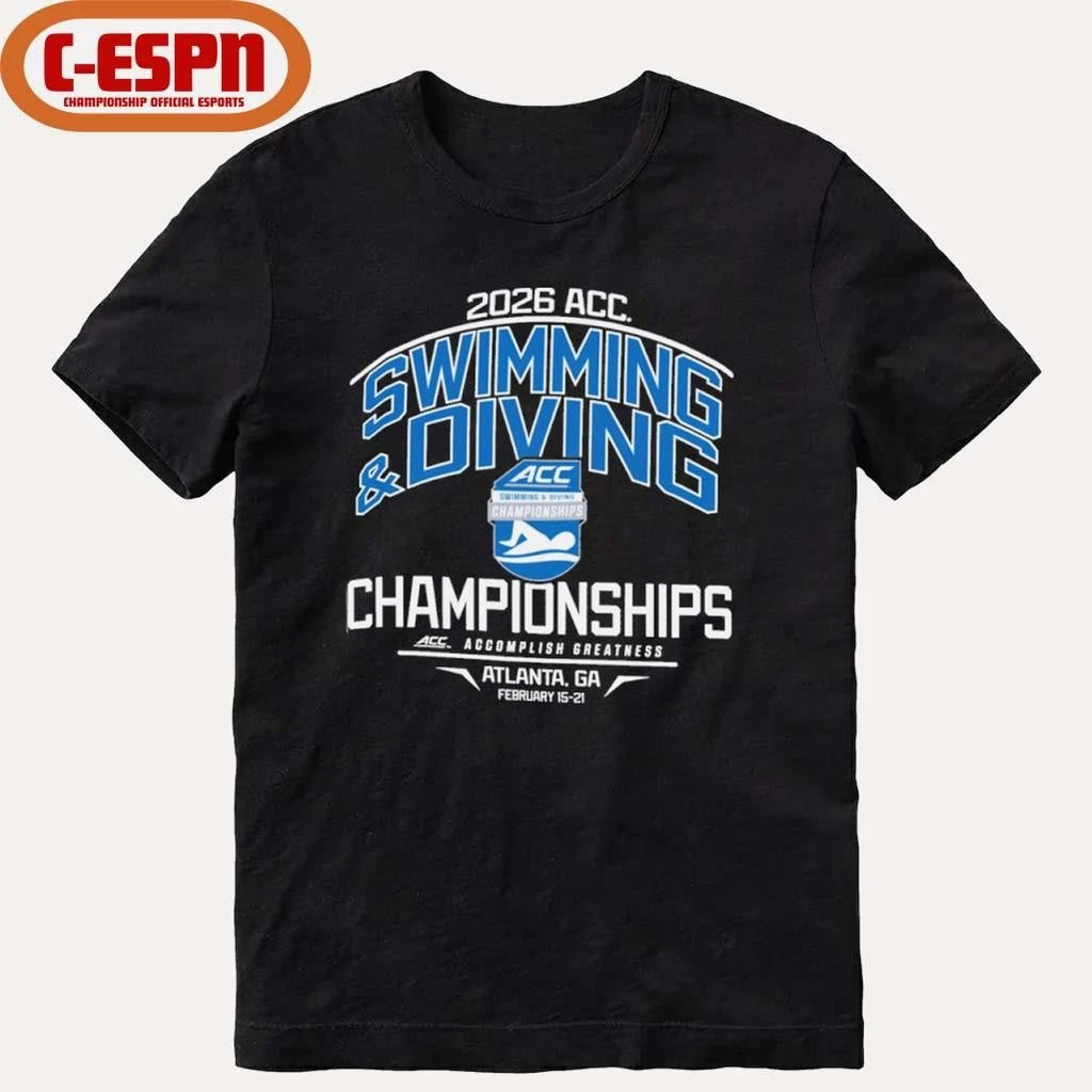 Official 2026 Atlantic Coast Conference Men’s &amp; Women’s Swimming &amp; Diving Championships Shirt