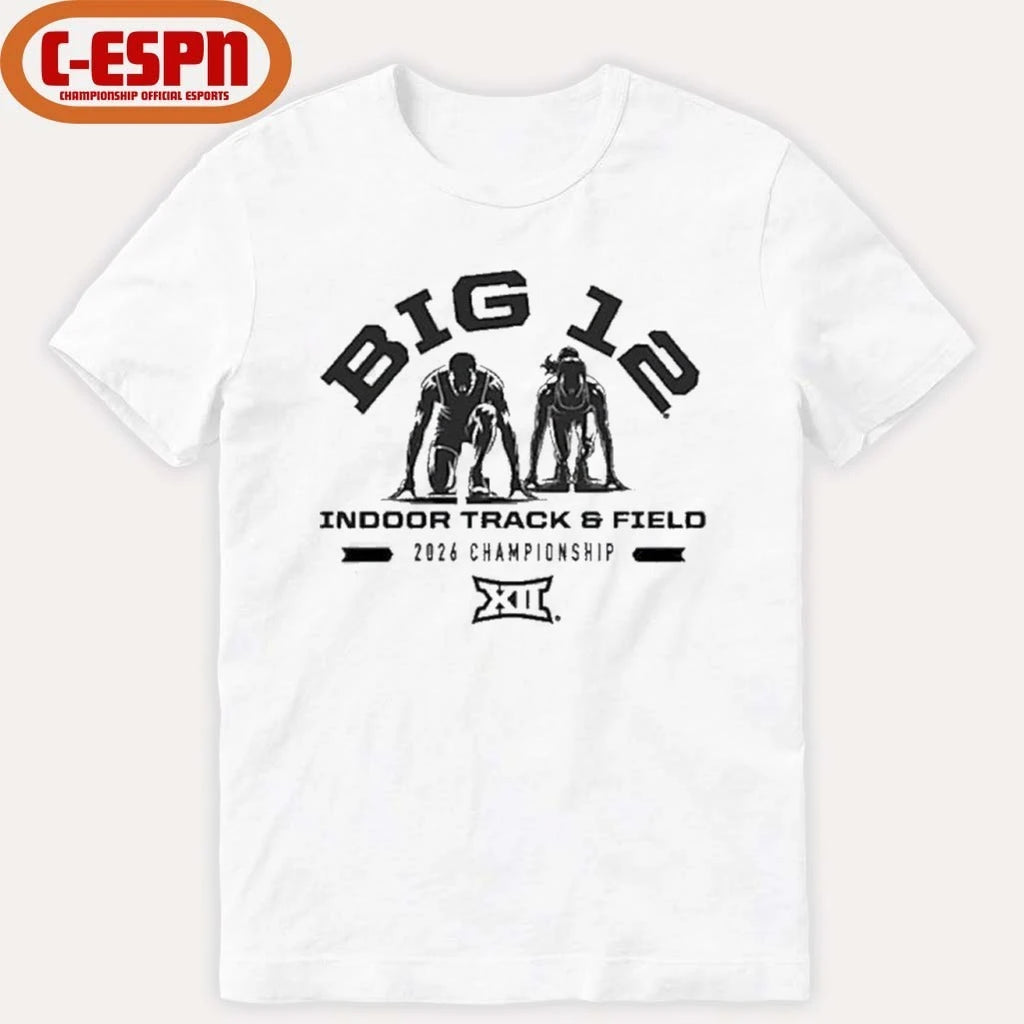 Official 2026 Big 12 Indoor Track &amp; Field Championship T-Shirt