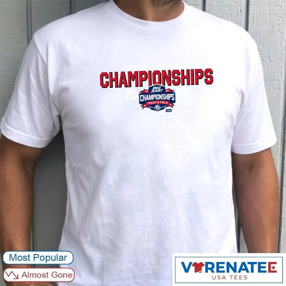 Official 2026 Big East Championships Track and Field Magnet T-Shirt