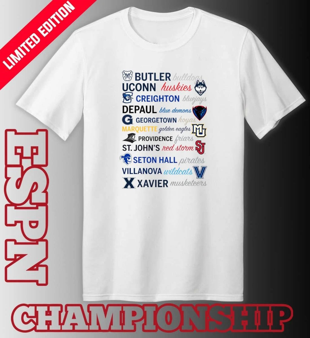 Official 2026 Big East Conference Basketball University Teams Shirt