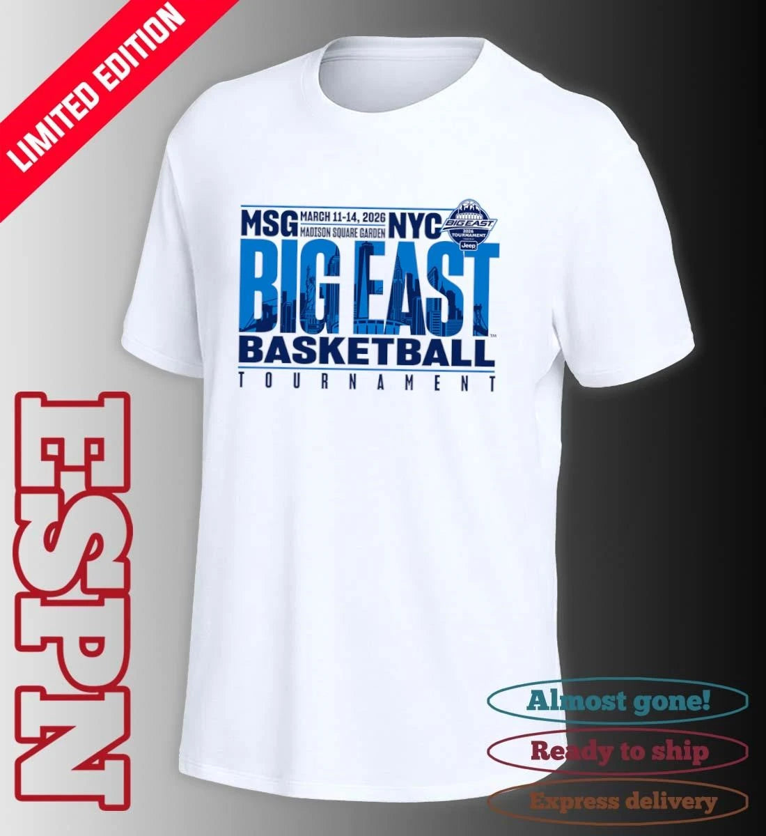 Official 2026 Big East Conference Men’s Basketball NYC Shirt