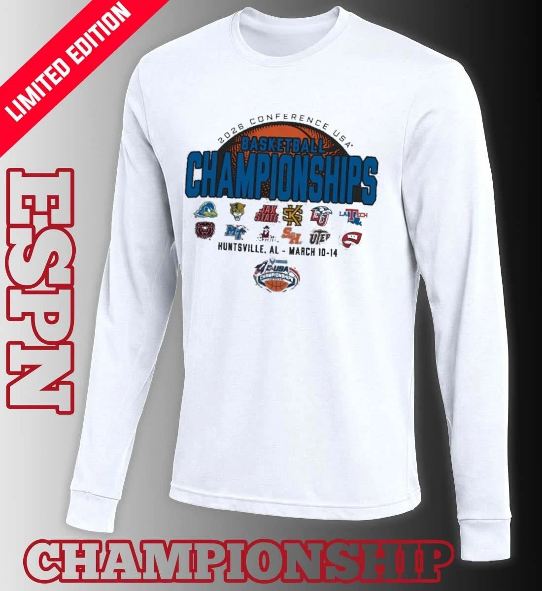 Official 2026 C-USA Basketball Championship – Huntsville, AL Shirt