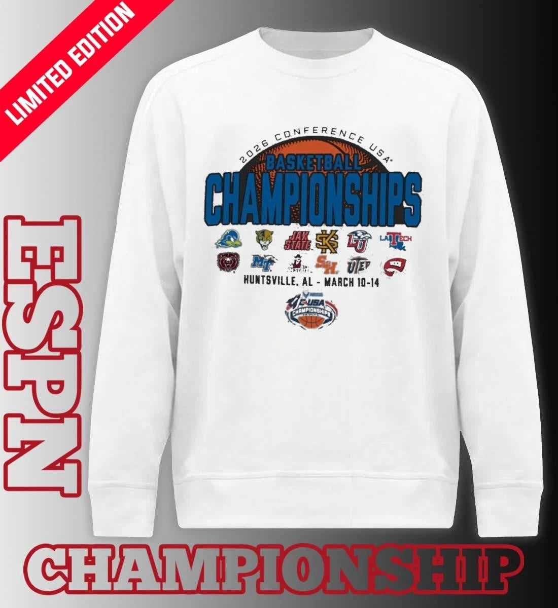 Official 2026 C-USA Basketball Championship – Huntsville, AL Shirt