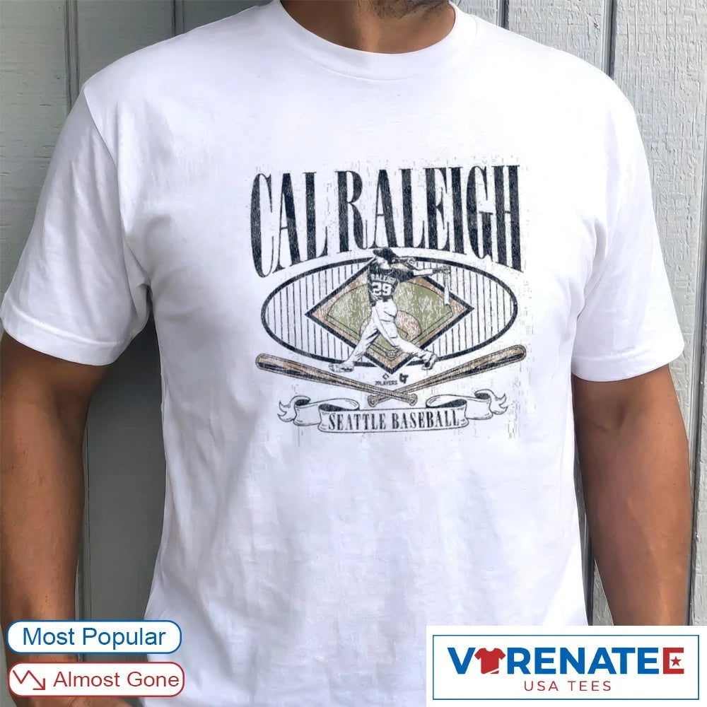 Official 2026 Cal Raleigh Diamond Standouts Seattle Mariners MLB Baseball T-Shirt
