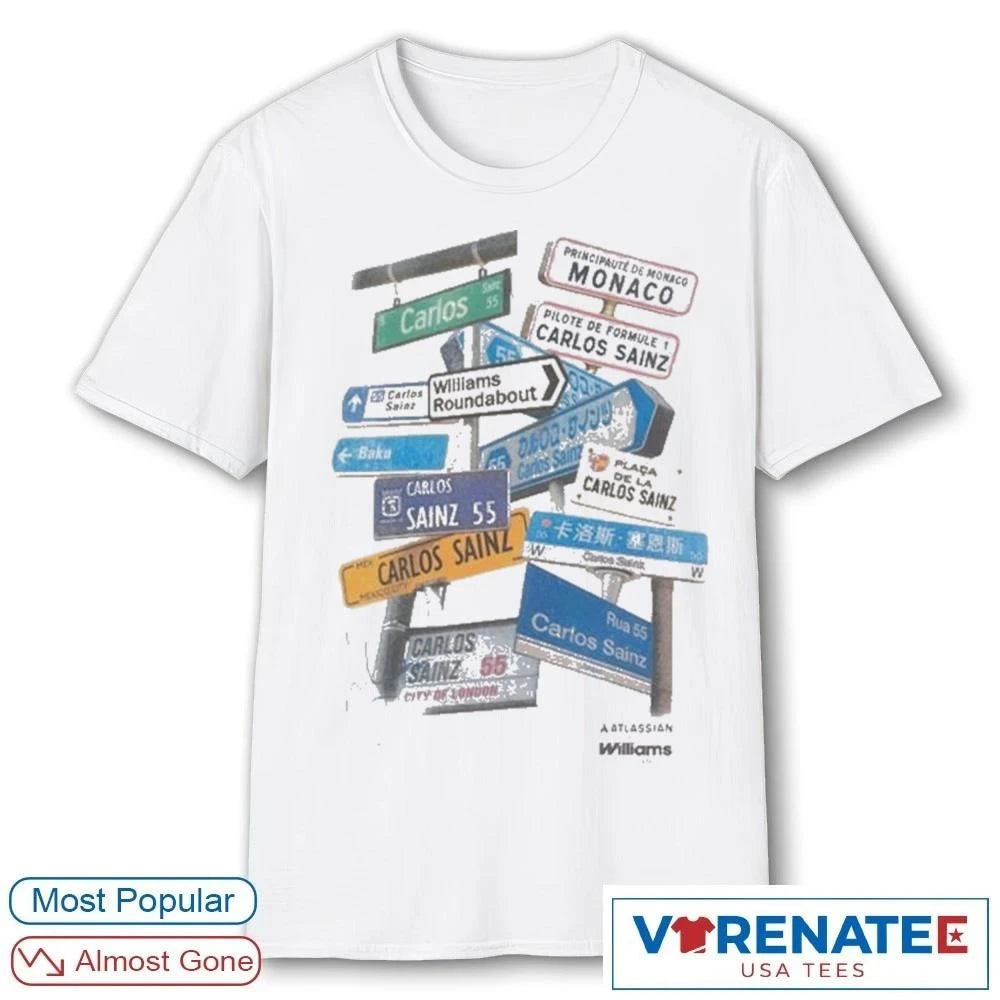 Official 2026 Carlos Sainz Signs t-shirt