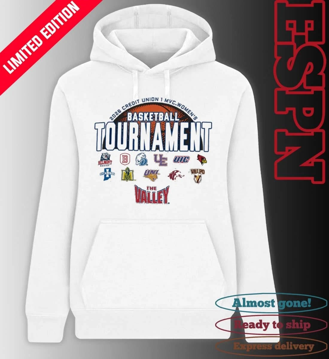 Official 2026 Credit Union 1 MVC Women’s Basketball Championship Shirt