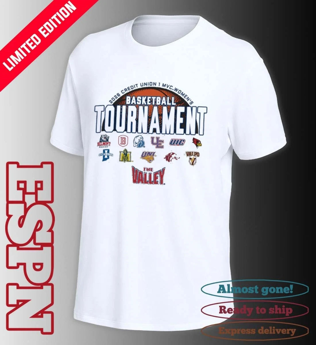 Official 2026 Credit Union 1 MVC Women’s Basketball Championship Shirt