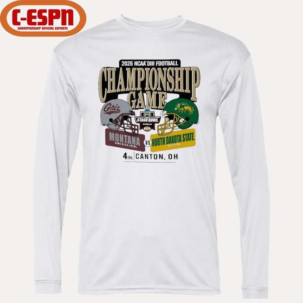 Official 2026 Division III Football Championship Game 2 Teams Matchup Shirt