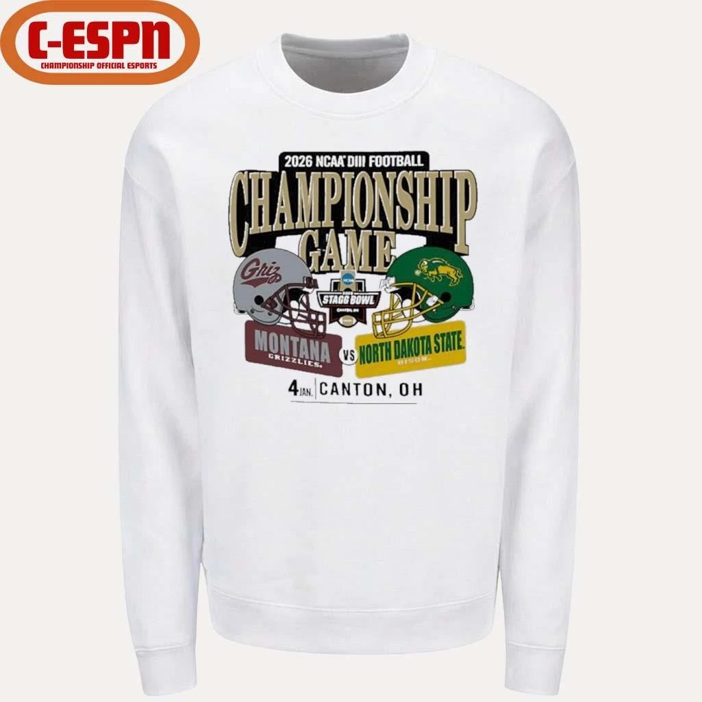 Official 2026 Division III Football Championship Game 2 Teams Matchup Shirt