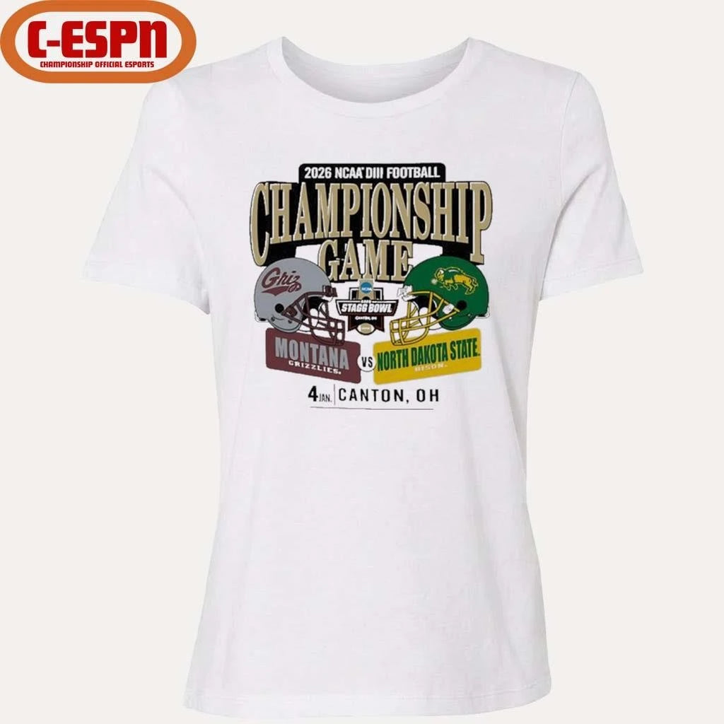 Official 2026 Division III Football Championship Game 2 Teams Matchup Shirt