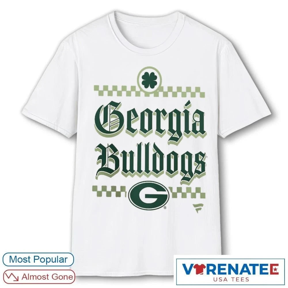 Official 2026 Georgia Bulldogs St. Patrick’s Day Lucky Logo T-Shirt