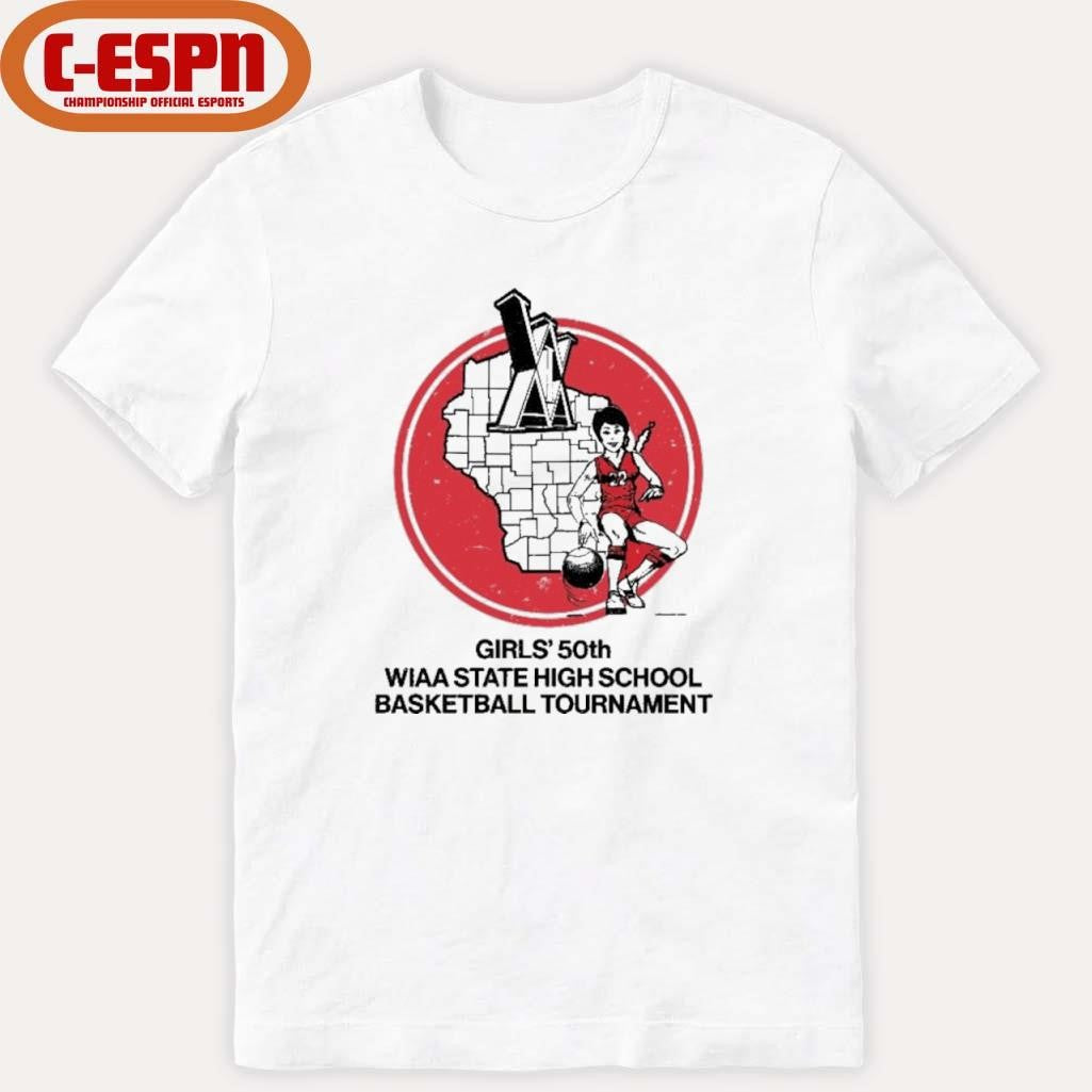 Official 2026 Girls’ 50th WIAA State High School Basketball Tournament Shirt