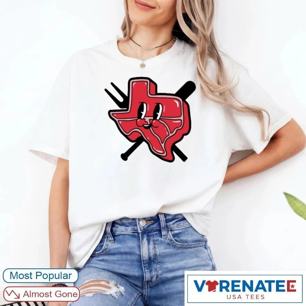 Official 2026 Giveaway Round Rock Express Texas T-Bone T-Shirt