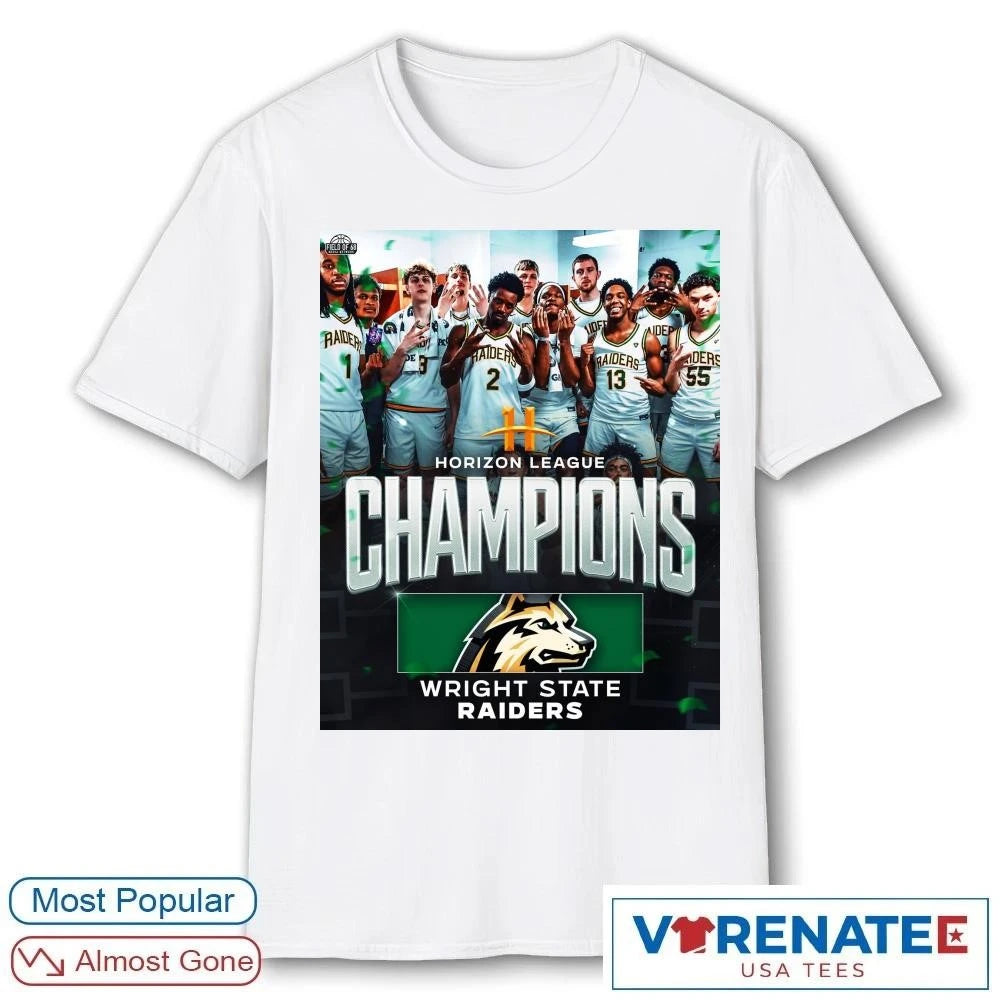 Official 2026 Horizon League Champions Wright State Raiders Poster T-Shirt