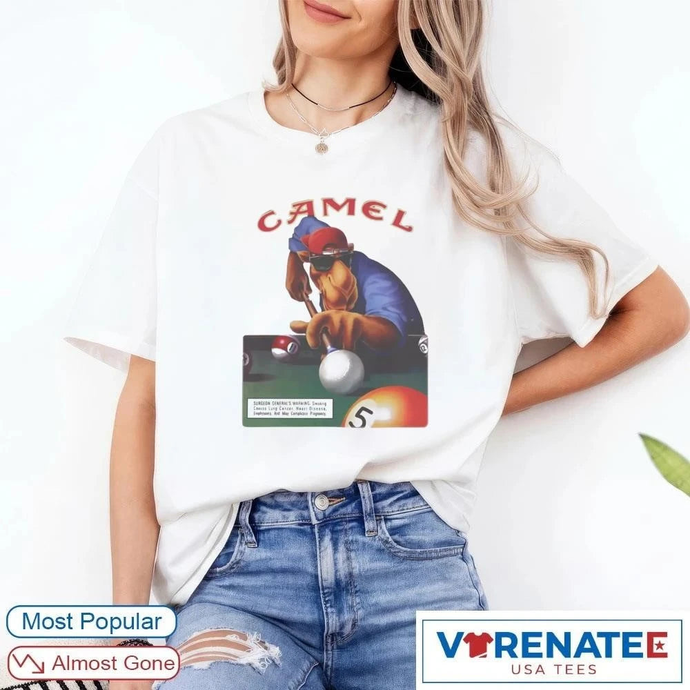 Official 2026 Joe Camel 75th Birthday Billiard t-shirt