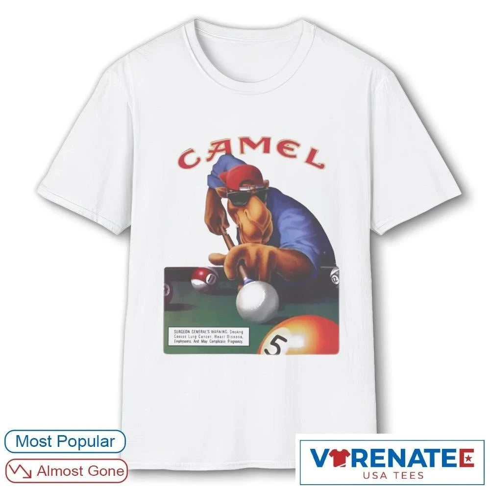 Official 2026 Joe Camel 75th Birthday Billiard t-shirt