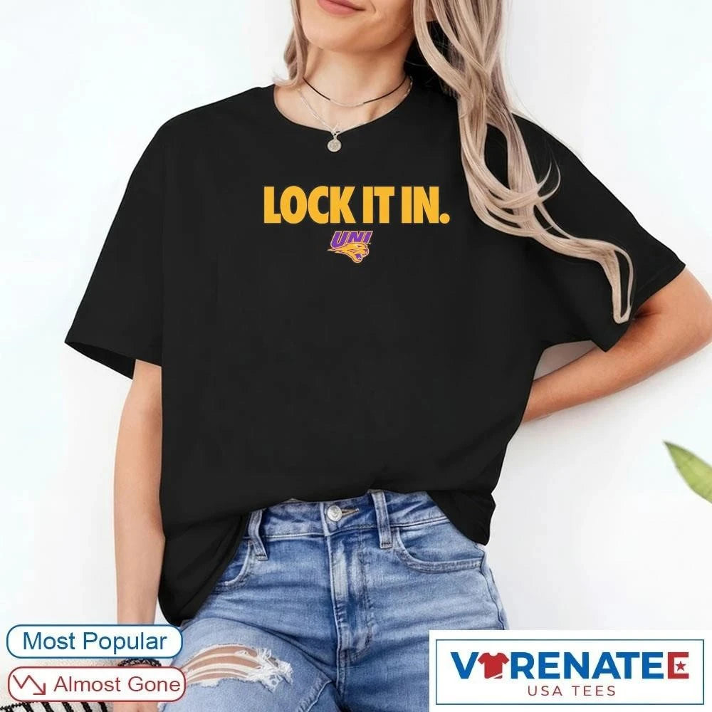 Official 2026 Lock It In Northern Iowa Panthers Men’s Basketball T-Shirt