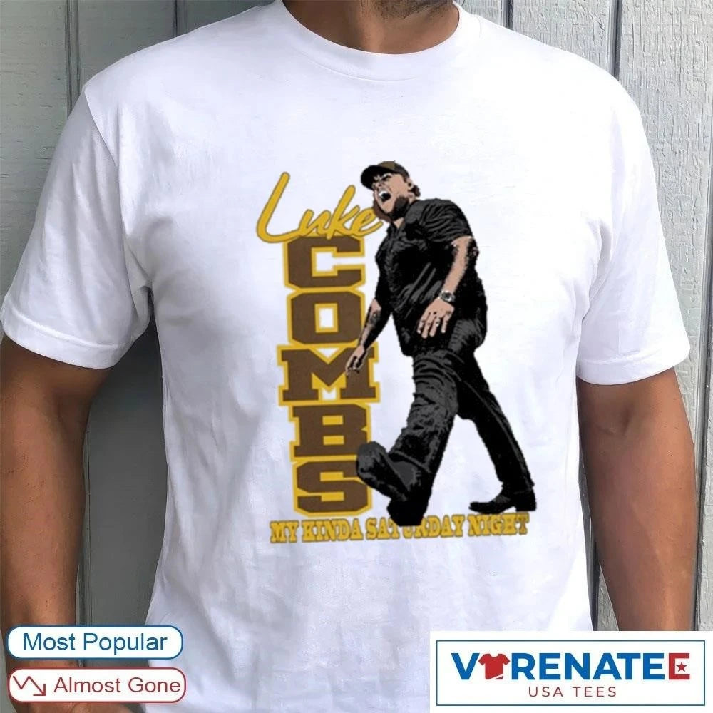 Official 2026 Luke Combs My Kinda Saturday Night Sideline Tour Country Music Live Concert Graphic T-Shirt