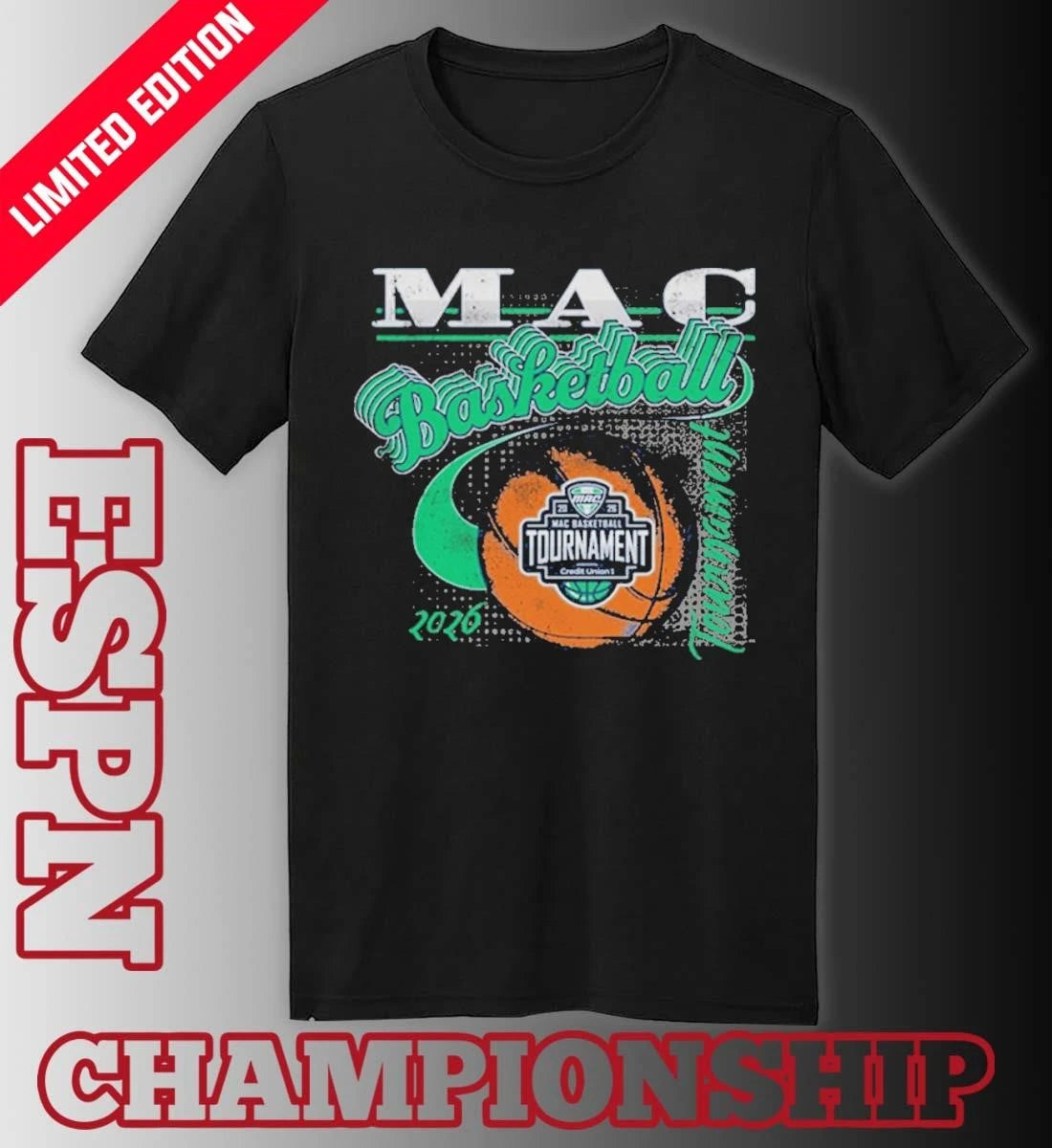 Official 2026 MAC Men’s Basketball Tournament Shirt