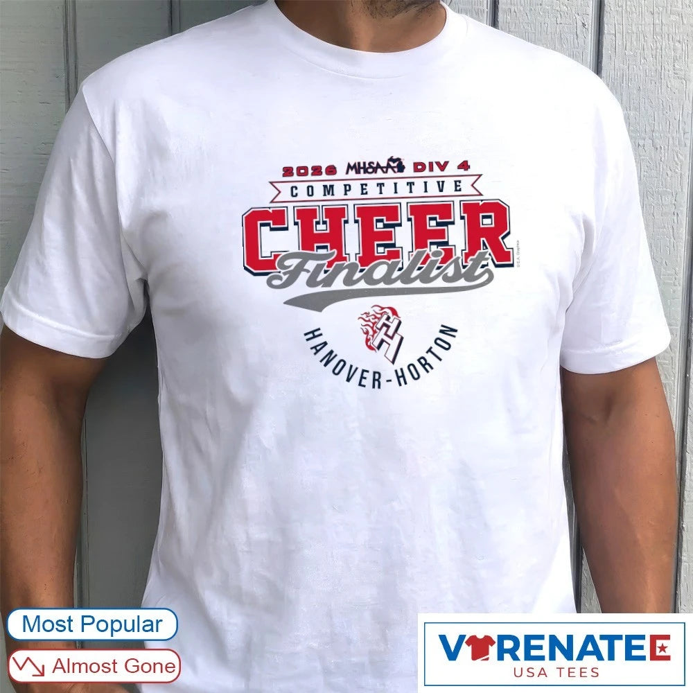 Official 2026 MHSAA Competitive Cheer D1 Finalist Hanover-Horton Comets T-Shirt