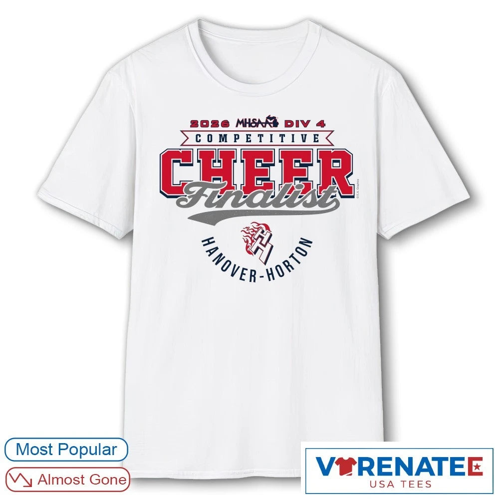 Official 2026 MHSAA Competitive Cheer D1 Finalist Hanover-Horton Comets T-Shirt