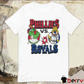 2026 MLB Philadelphia Phillies Phillie Phanatic vs Kansas City Royals Sluggerrr Mascot t-shirt