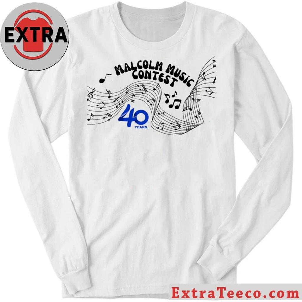Official 2026 Malcolm Music Contest 40 Years Logo T-shirt