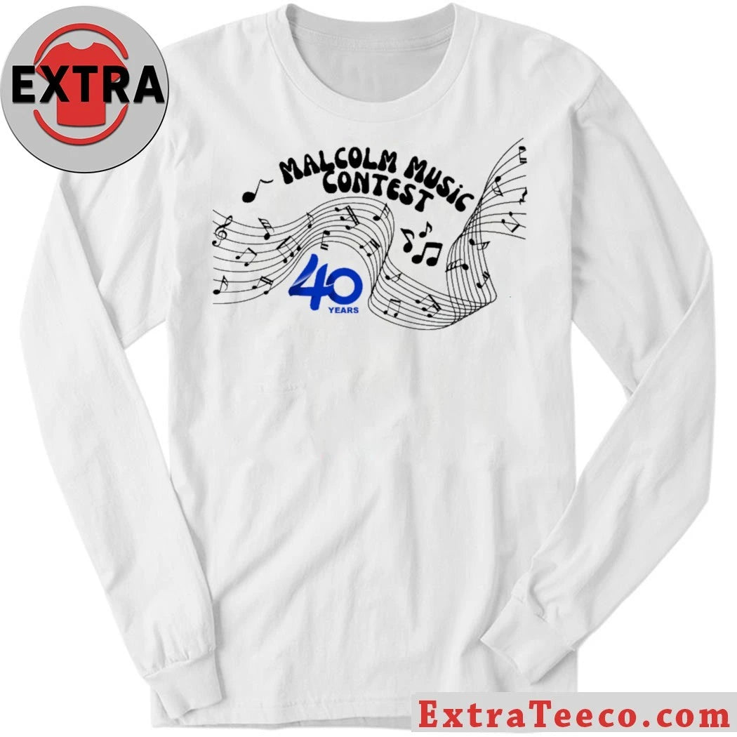 Official 2026 Malcolm Music Contest 40 Years Logo T-shirt