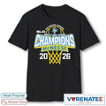 Official 2026 McNeese State Southland Conference Men’s Basketball Tournament Back-to-Back-to-Back Champions T-Shirt