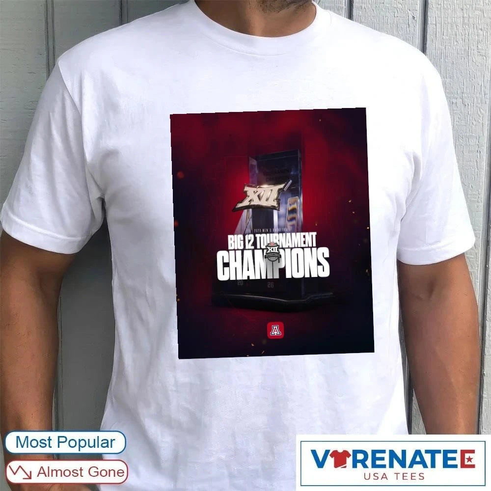 Official 2026 Men’s Basketball Big 12 Tournament Basketball Tournament Arizona Wildcats Poster T-Shirt