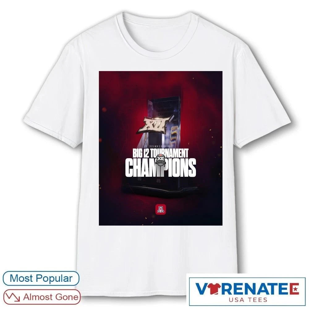 Official 2026 Men’s Basketball Big 12 Tournament Basketball Tournament Arizona Wildcats Poster T-Shirt