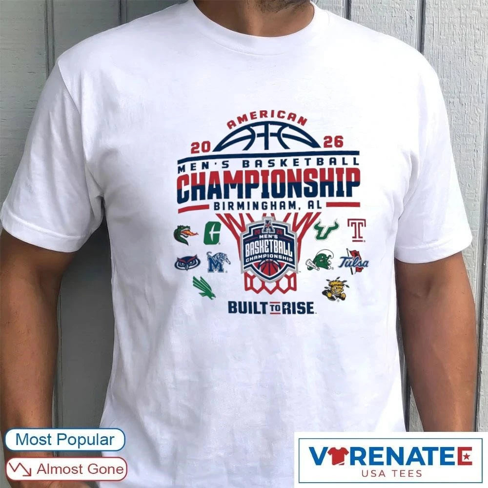 Official 2026 Men’s Basketball Championship Birmingham, Alabama Built to Rise T-Shirt