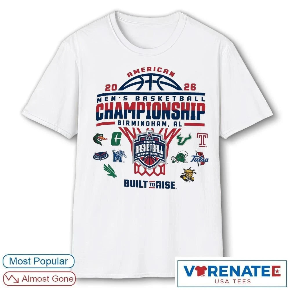 Official 2026 Men’s Basketball Championship Birmingham, Alabama Built to Rise T-Shirt