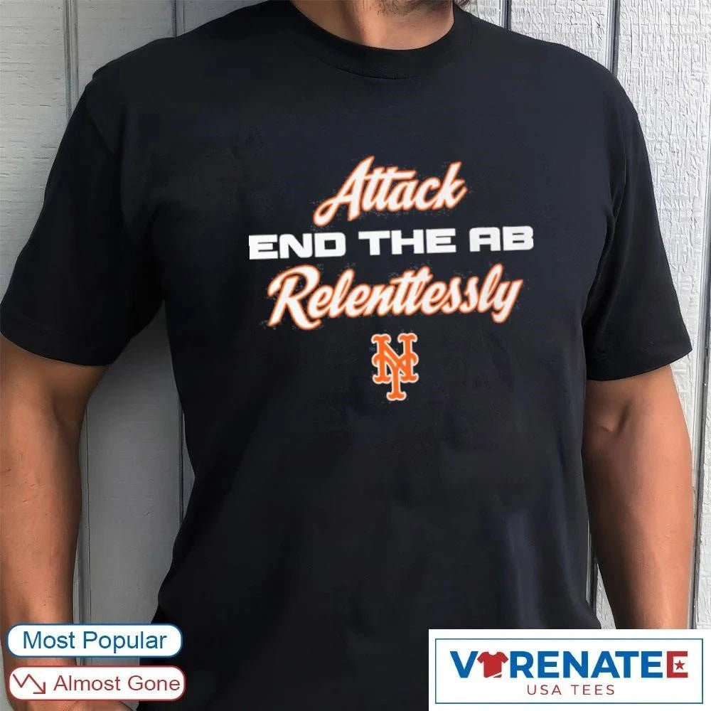 Official 2026 Mike Tyson Mets Attack End The AB Relentlessly T-Shirt