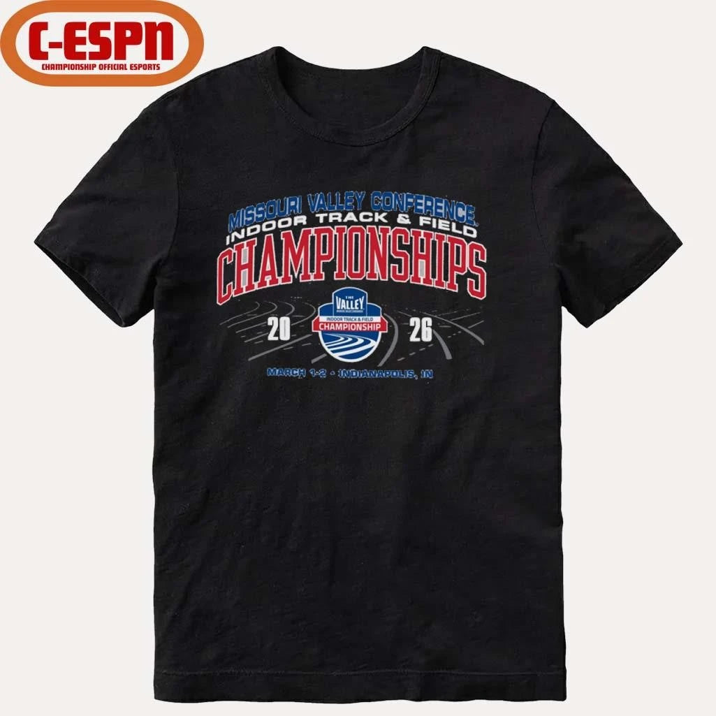 Official 2026 Missouri Valley Conference Indoor Track &amp; Field Championships Shirt