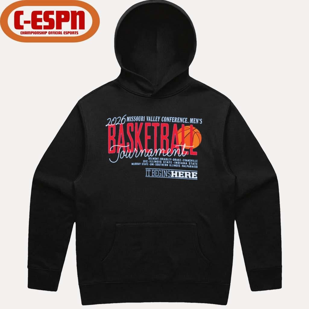 Official 2026 Missouri Valley Conference Men’s Basketball Championship It Begins Here Shirt