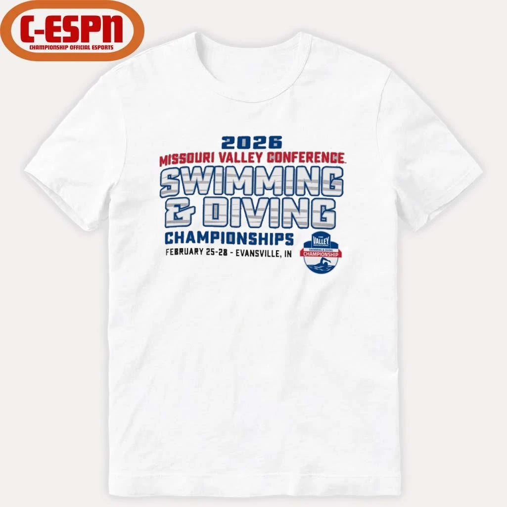 Official 2026 Missouri Valley Conference Swimming &amp; Diving Championships Shirt