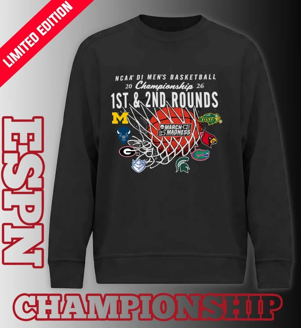 Official 2026 NCAA DI Men’s Basketball 1st, 2nd Rounds – Buffalo Shirt