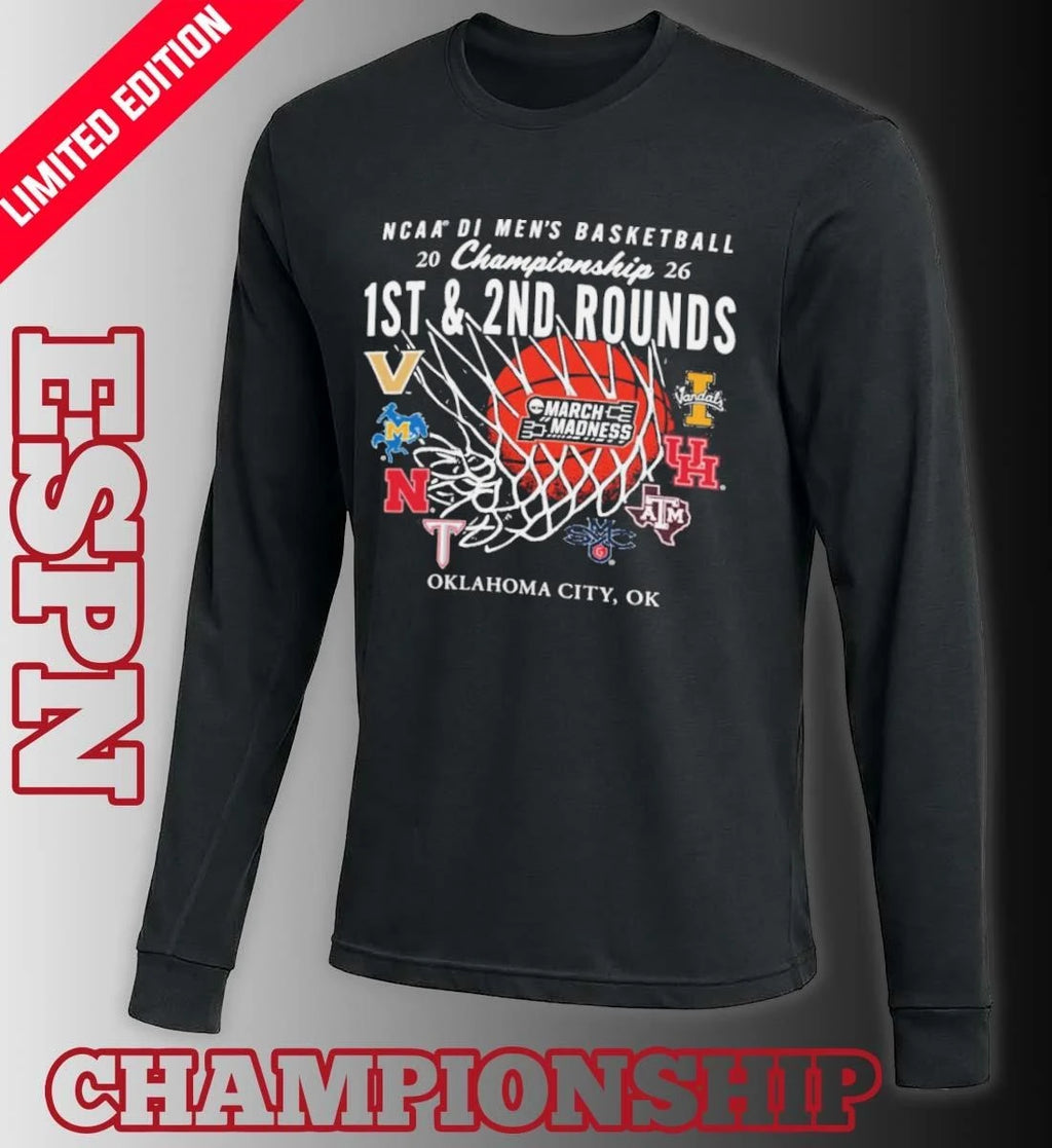 Official 2026 NCAA DI Men’s Basketball 1st, 2nd Rounds – Oklahoma City Shirt