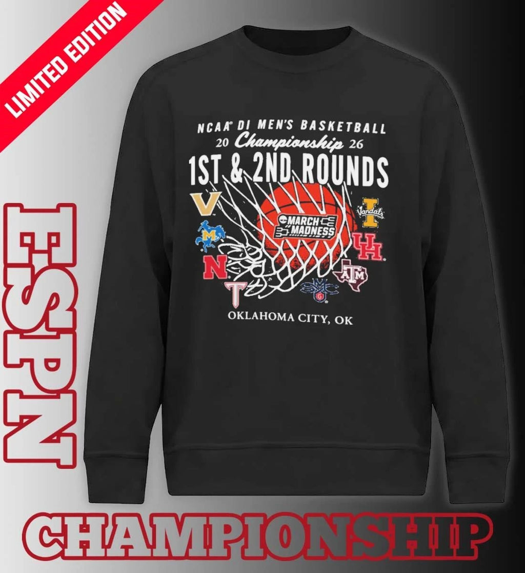 Official 2026 NCAA DI Men’s Basketball 1st, 2nd Rounds – Oklahoma City Shirt