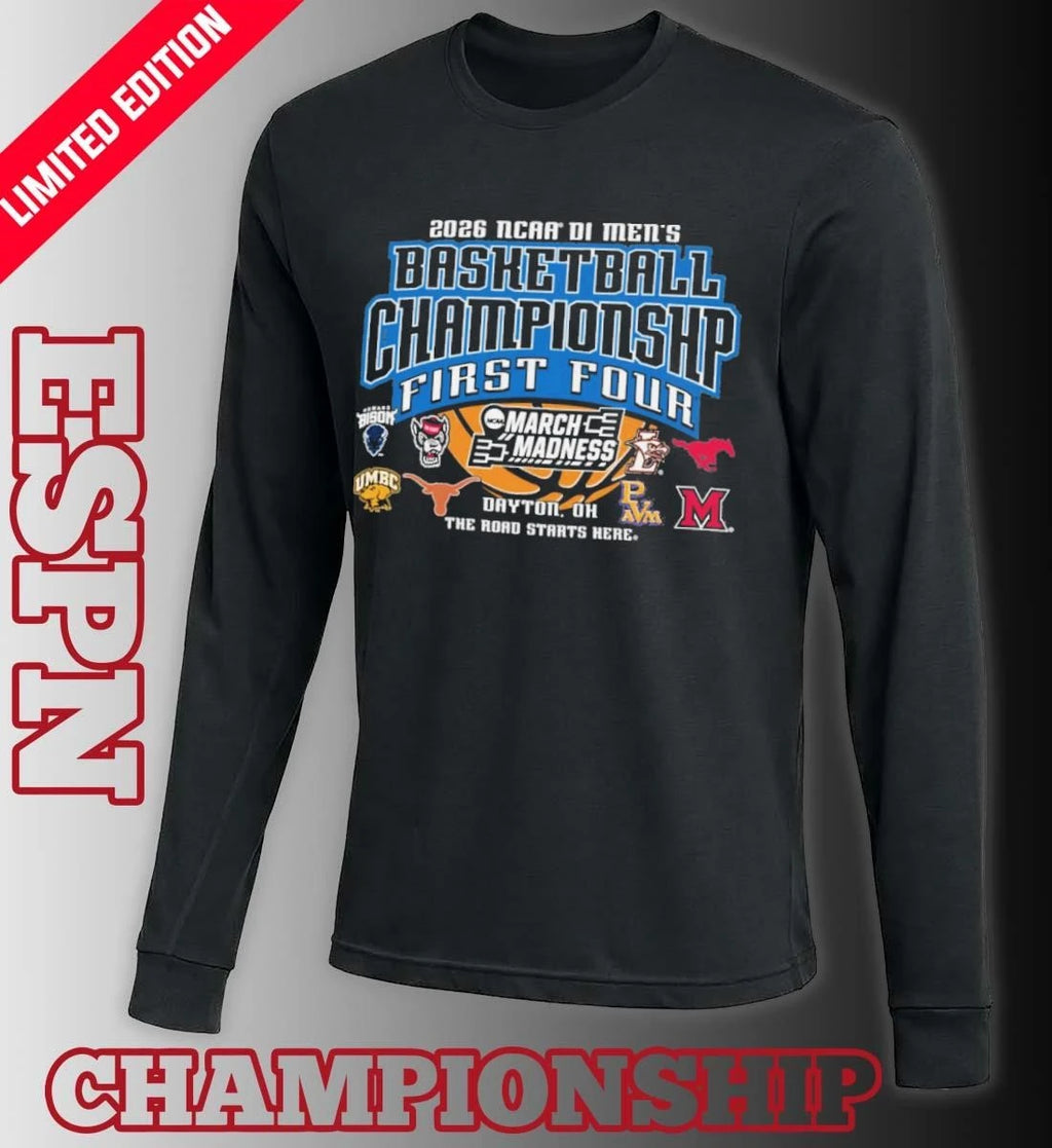 Official 2026 NCAA DI Men’s Basketball Championship – First Four Shirt