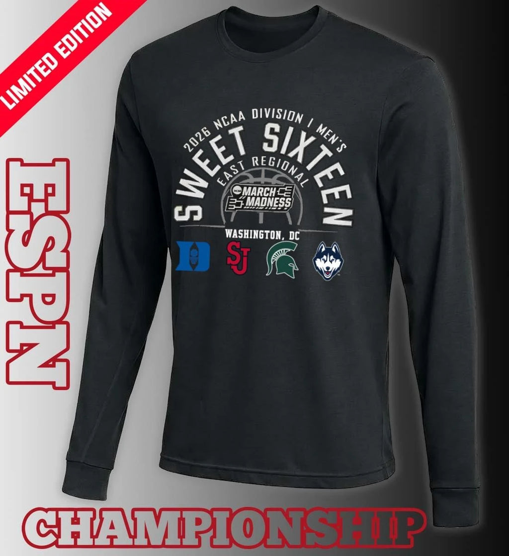 Official 2026 NCAA DI Men’s Basketball Sweet 16 East Regional – Washington DC T-Shirt