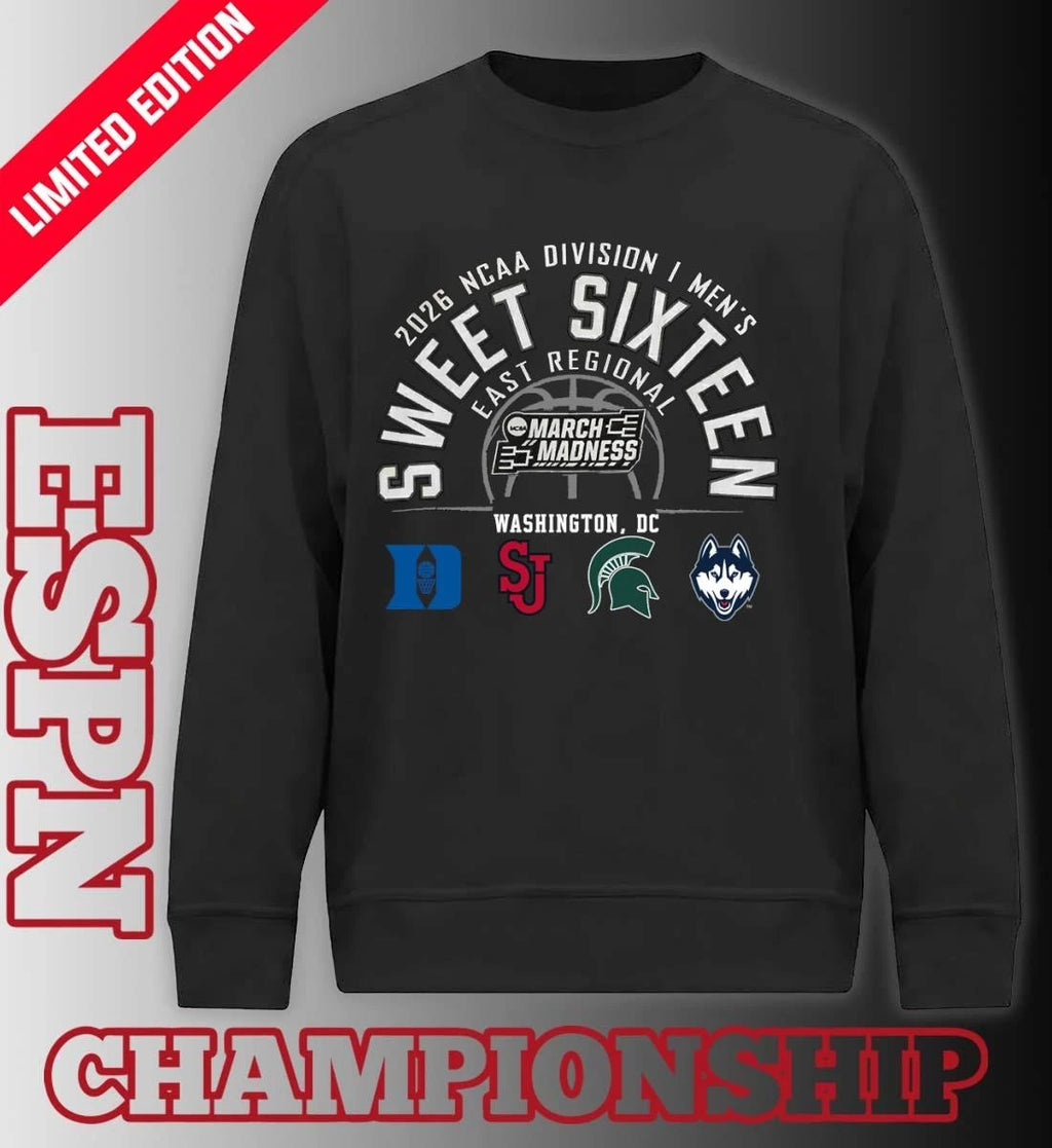 Official 2026 NCAA DI Men’s Basketball Sweet 16 East Regional – Washington DC T-Shirt